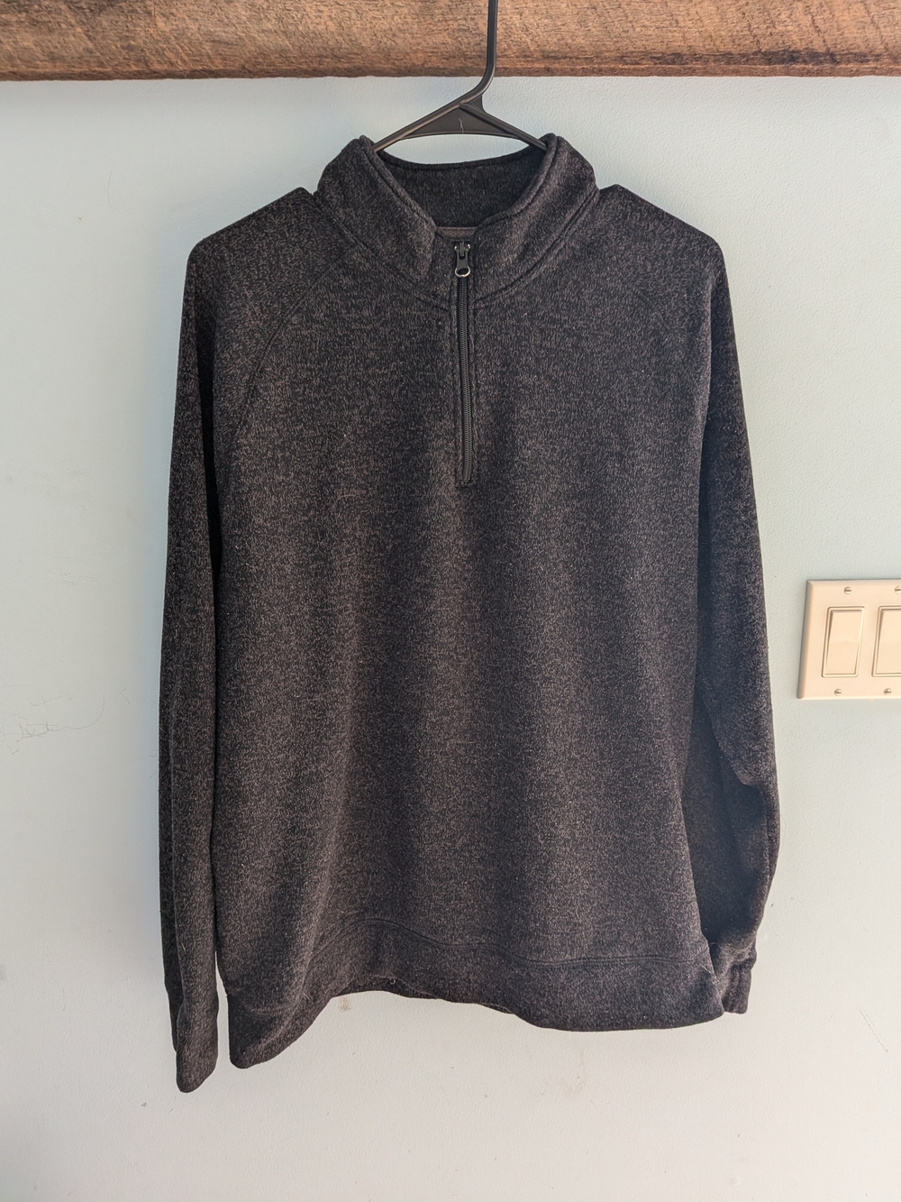 Old Navy Men's Charcoal Gray Quarter-Zip Sweater